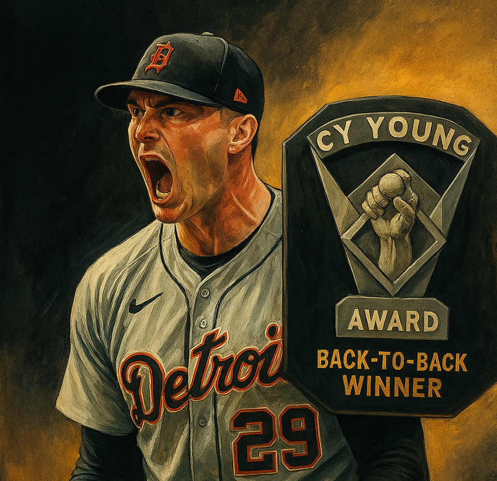Tarik Skubal, earning his second AL Cy Young award