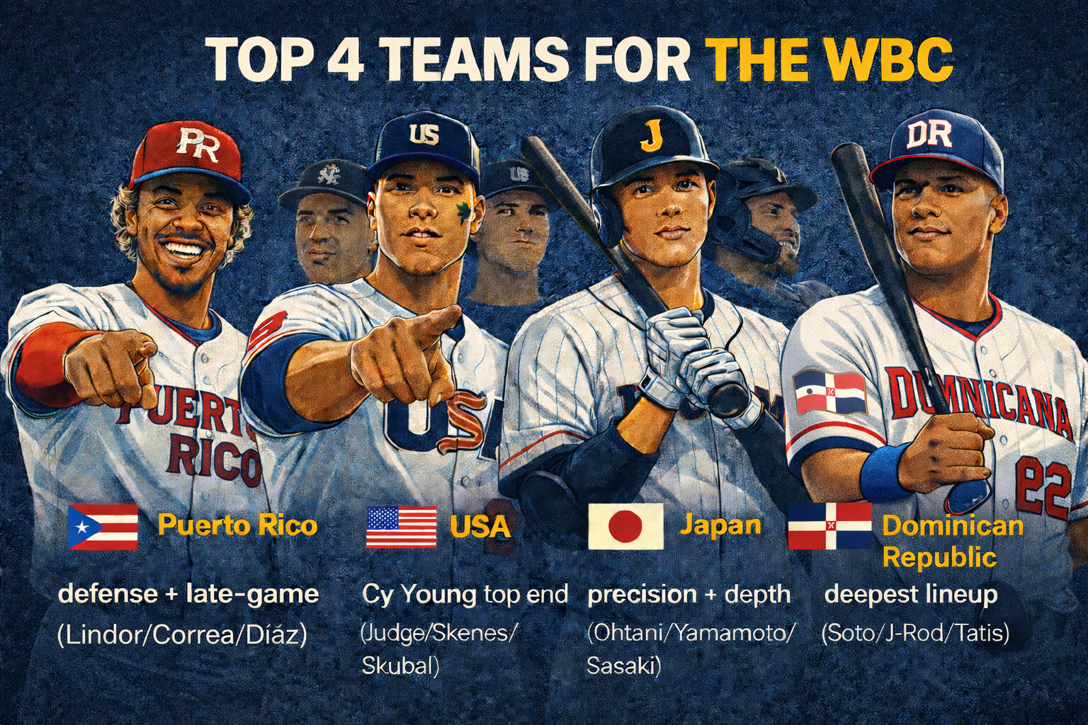 Top 4 Pool Teams In 2026 WBC